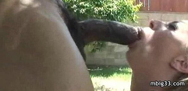  Skinny Teen takes a monster black cock!